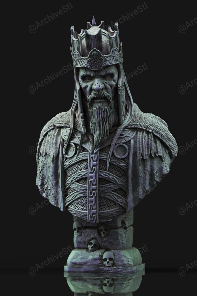 指环王 (LOTR) 亡者之王(King of the Dead) 3D打印图纸